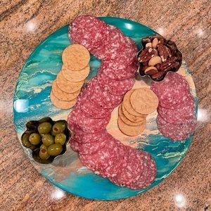 Artisan Rotating Charcuterie Cheese Board 12”